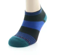 Hot Berthe Aux Grands Pieds Socquettes de sport rayées Bleu et Marine