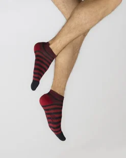 Sale Berthe Aux Grands Pieds Socquettes de sport rayées Marine et Rouge