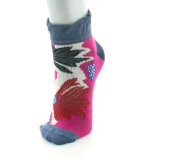 Hot Berthe Aux Grands Pieds Socquettes enfant fil d'Ecosse fleurs sauvages