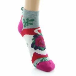 Clearance Berthe Aux Grands Pieds Socquettes Femme Boutons de Roses