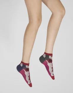 Hot Berthe Aux Grands Pieds Socquettes Femme Coquelicot Art Déco