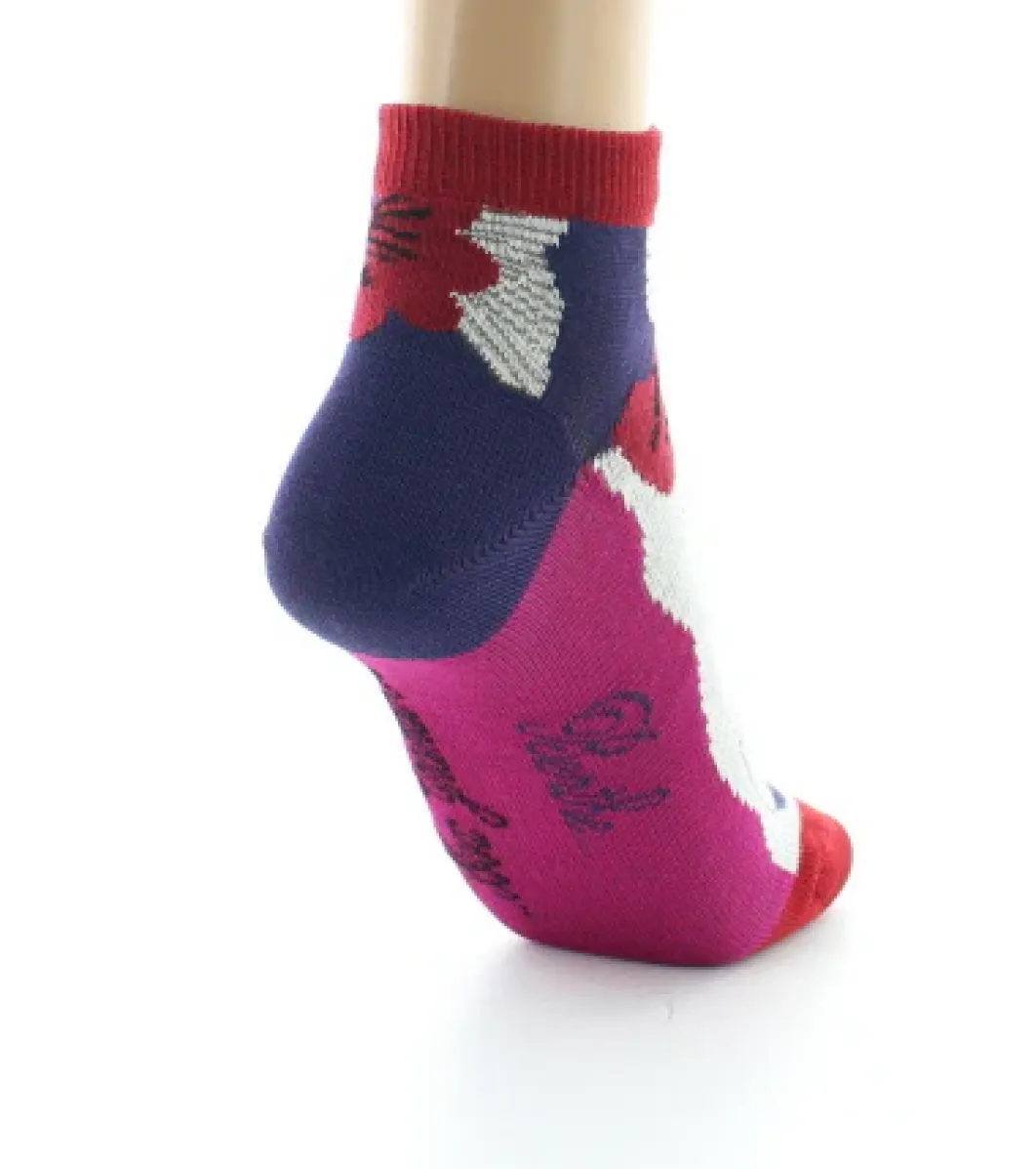 Hot Berthe Aux Grands Pieds Socquettes Femme Coquelicot Art Déco