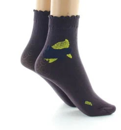 New Berthe Aux Grands Pieds Socquettes femme 40D poissons prune et jaune