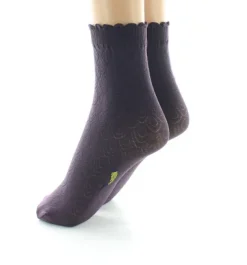 New Berthe Aux Grands Pieds Socquettes femme 40D poissons prune et jaune