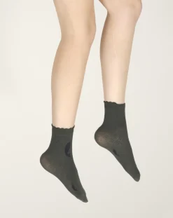Sale Berthe Aux Grands Pieds Socquettes femme 40D poissons kaki, noir et bleu marine
