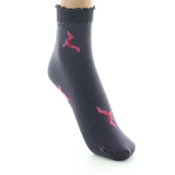 Clearance Berthe Aux Grands Pieds Socquettes femme 40D raisin mouette rose