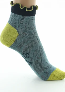 Clearance Berthe Aux Grands Pieds Socquettes femme fil d'Ecosse Art Déco