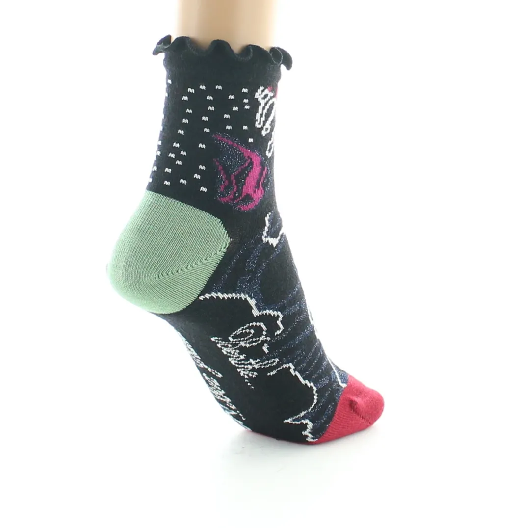 Best Berthe Aux Grands Pieds Socquettes femme laine peignée poissons
