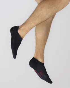 Discount Berthe Aux Grands Pieds Socquettes Homme en soie et sans couture Marine