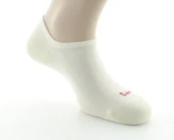 New Berthe Aux Grands Pieds Socquettes Homme en soie et sans couture Ecru