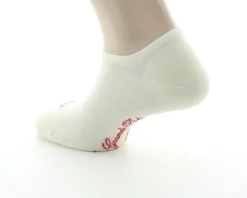 New Berthe Aux Grands Pieds Socquettes Homme en soie et sans couture Ecru