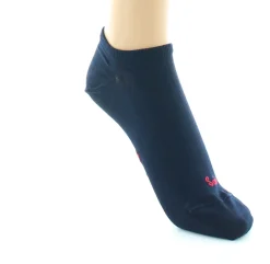 Online Berthe Aux Grands Pieds Socquettes Soie Bleu Marine